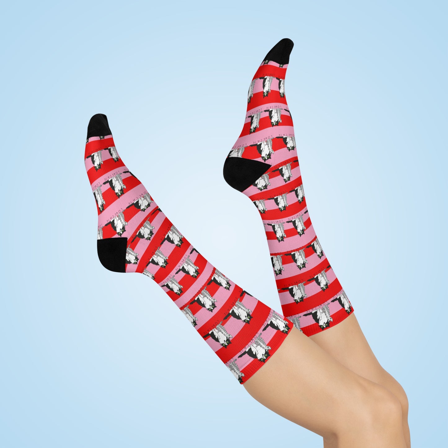 Love Cats Crew Socks