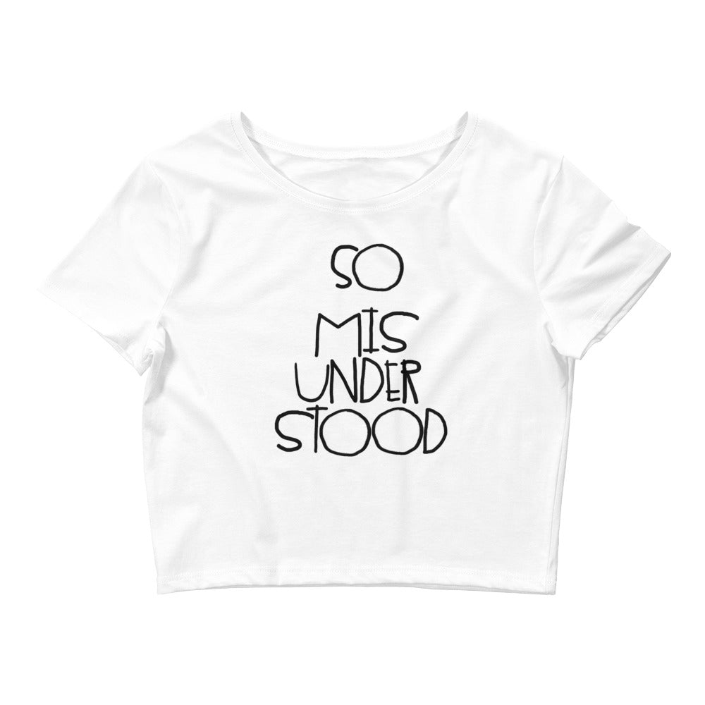 So Misunderstood Crop Tee