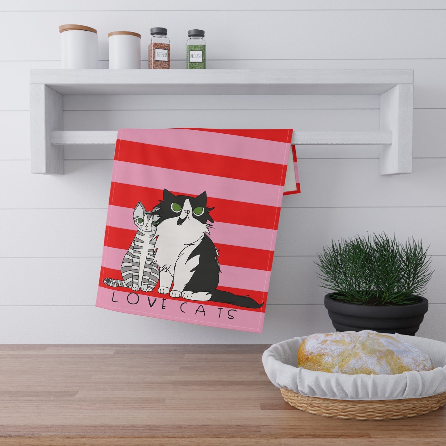 Love Cats Kitchen Towel