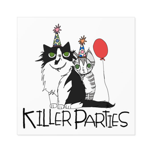 Killer Parties Cats Stickers