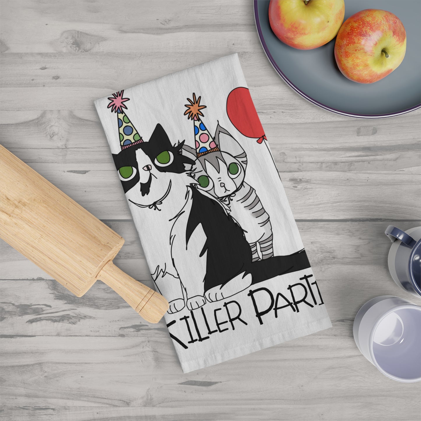 Party Cats Tea Towel