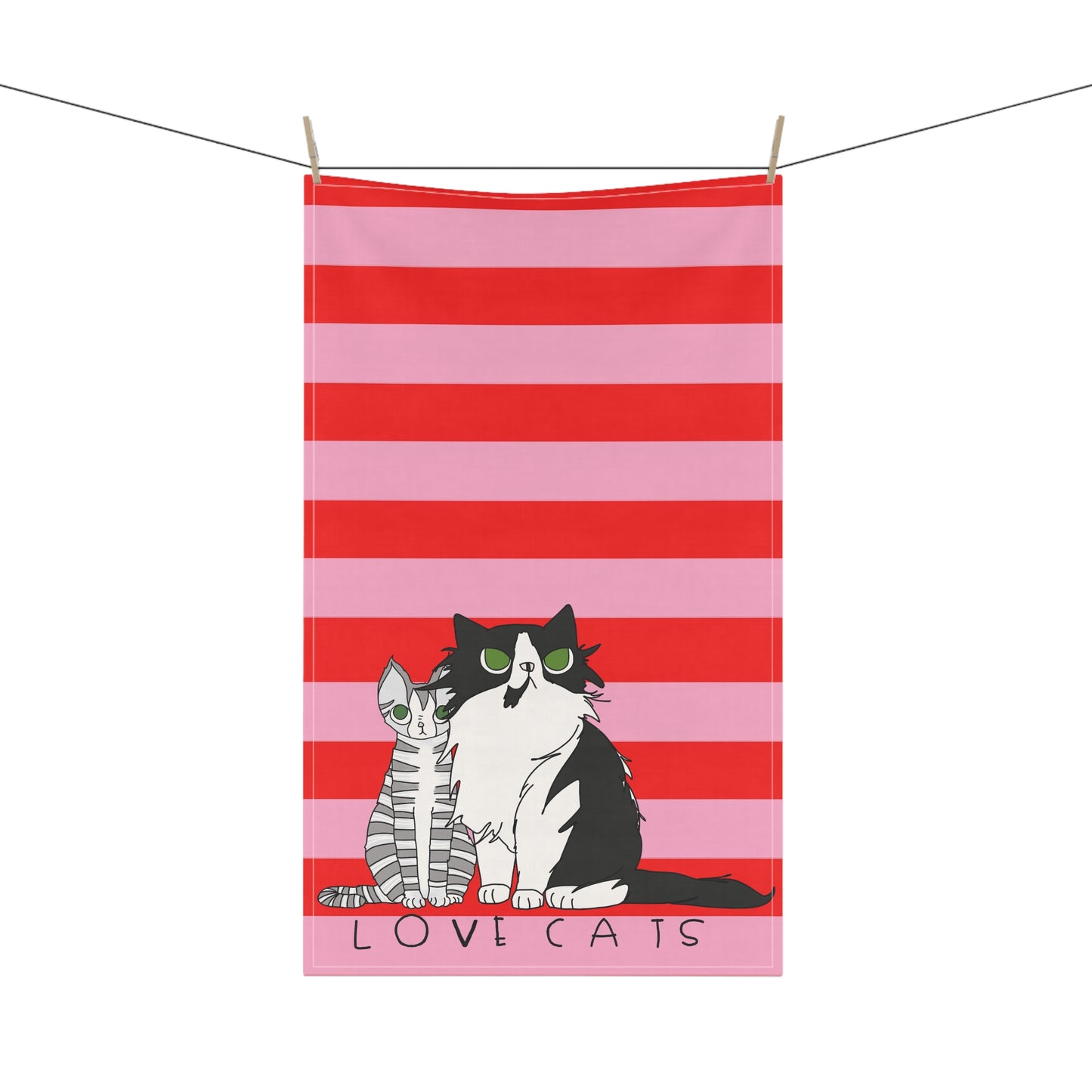 Love Cats Kitchen Towel