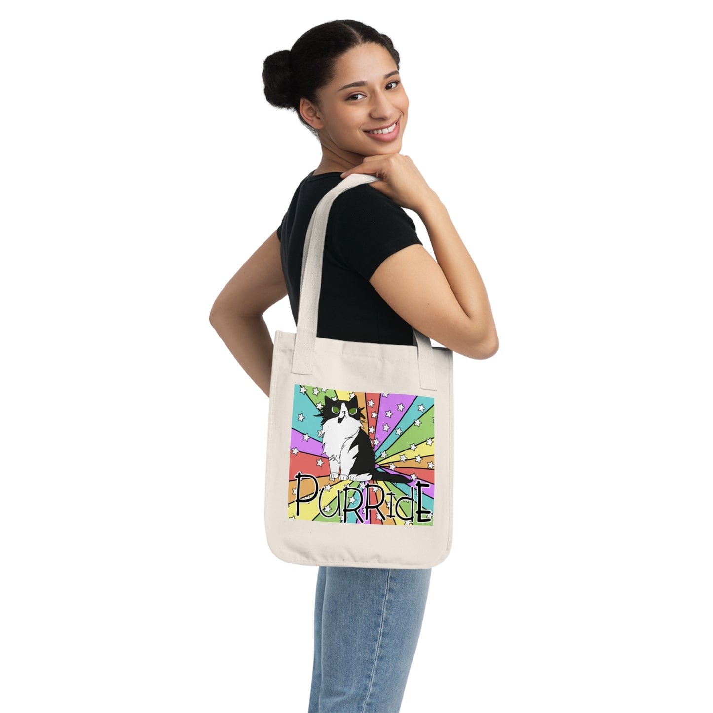 Biggie Purride Organic Canvas Tote Bag