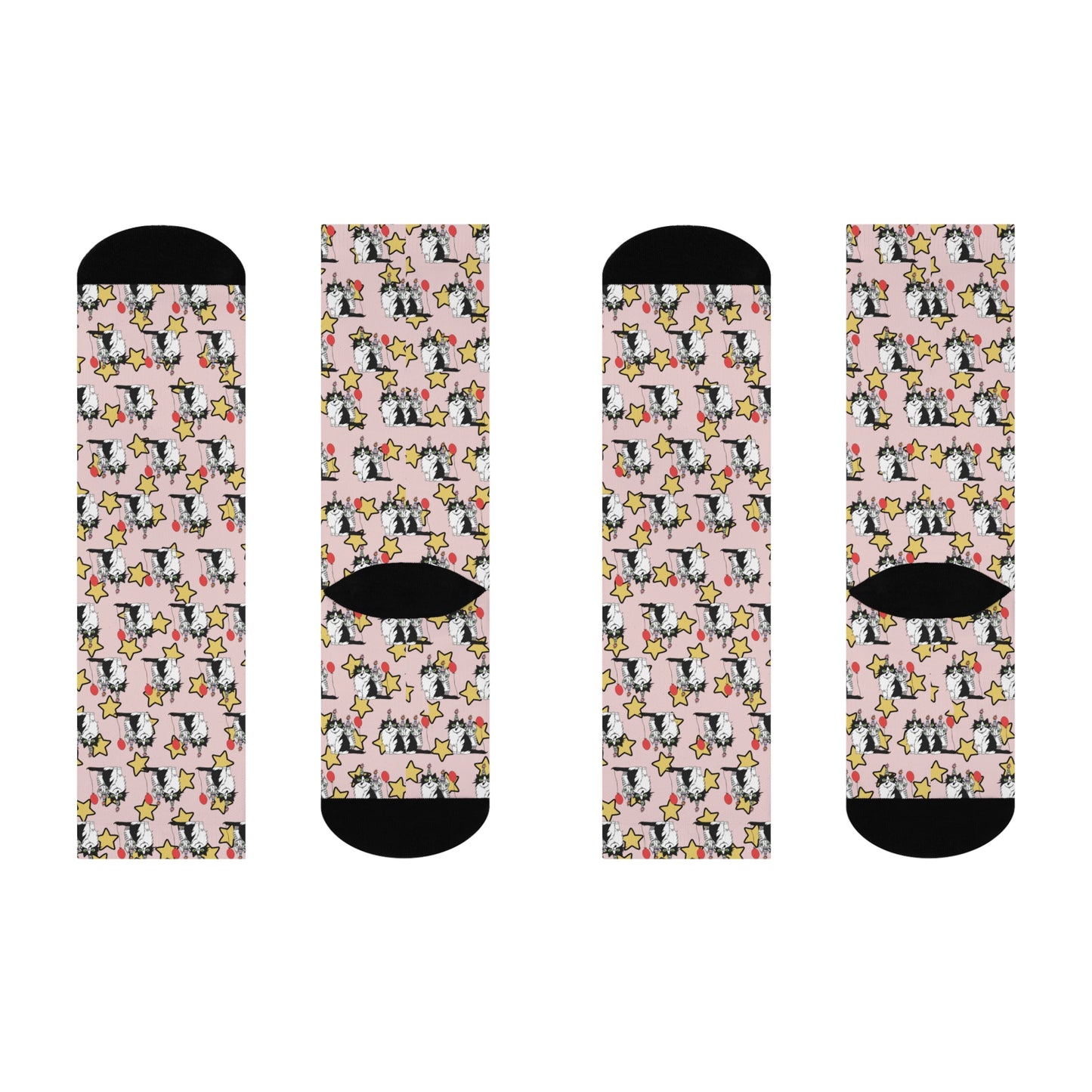 Party Cats Crew Socks