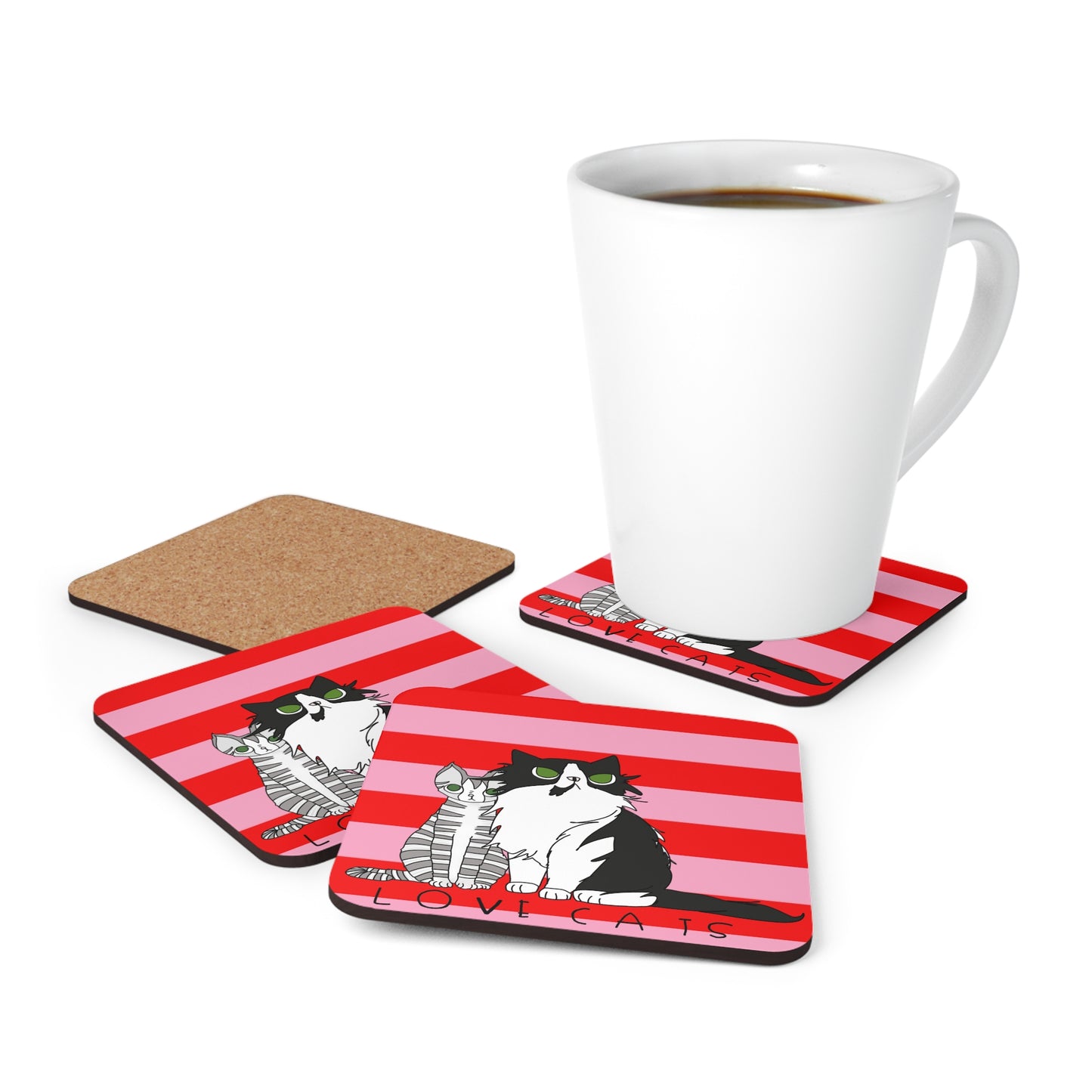 Love Cats Coaster Set