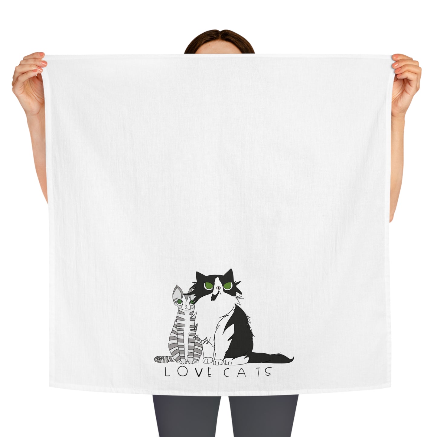 Love Cats Tea Towel