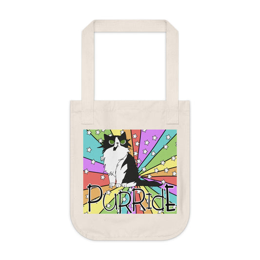 Biggie Purride Organic Canvas Tote Bag