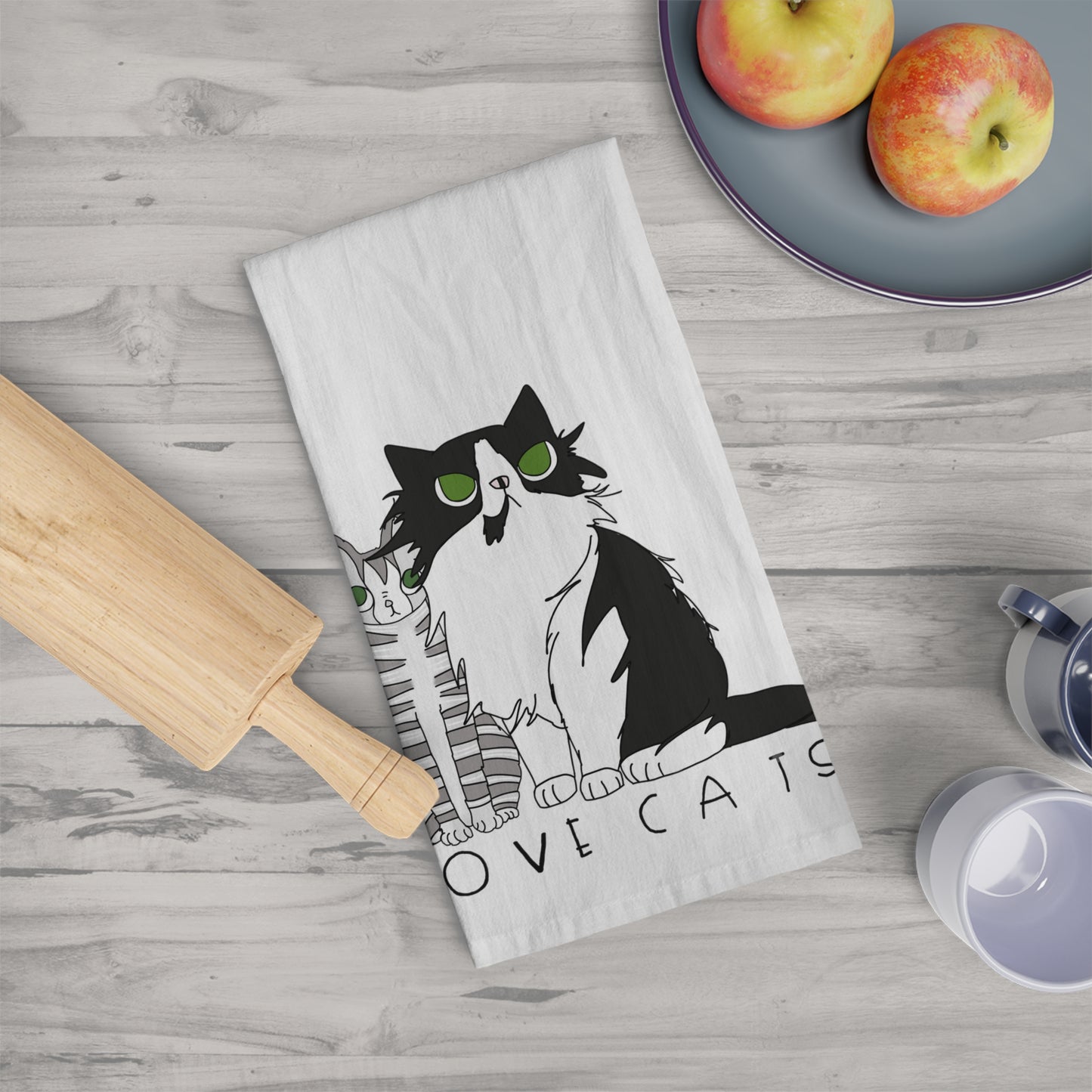 Love Cats Tea Towel