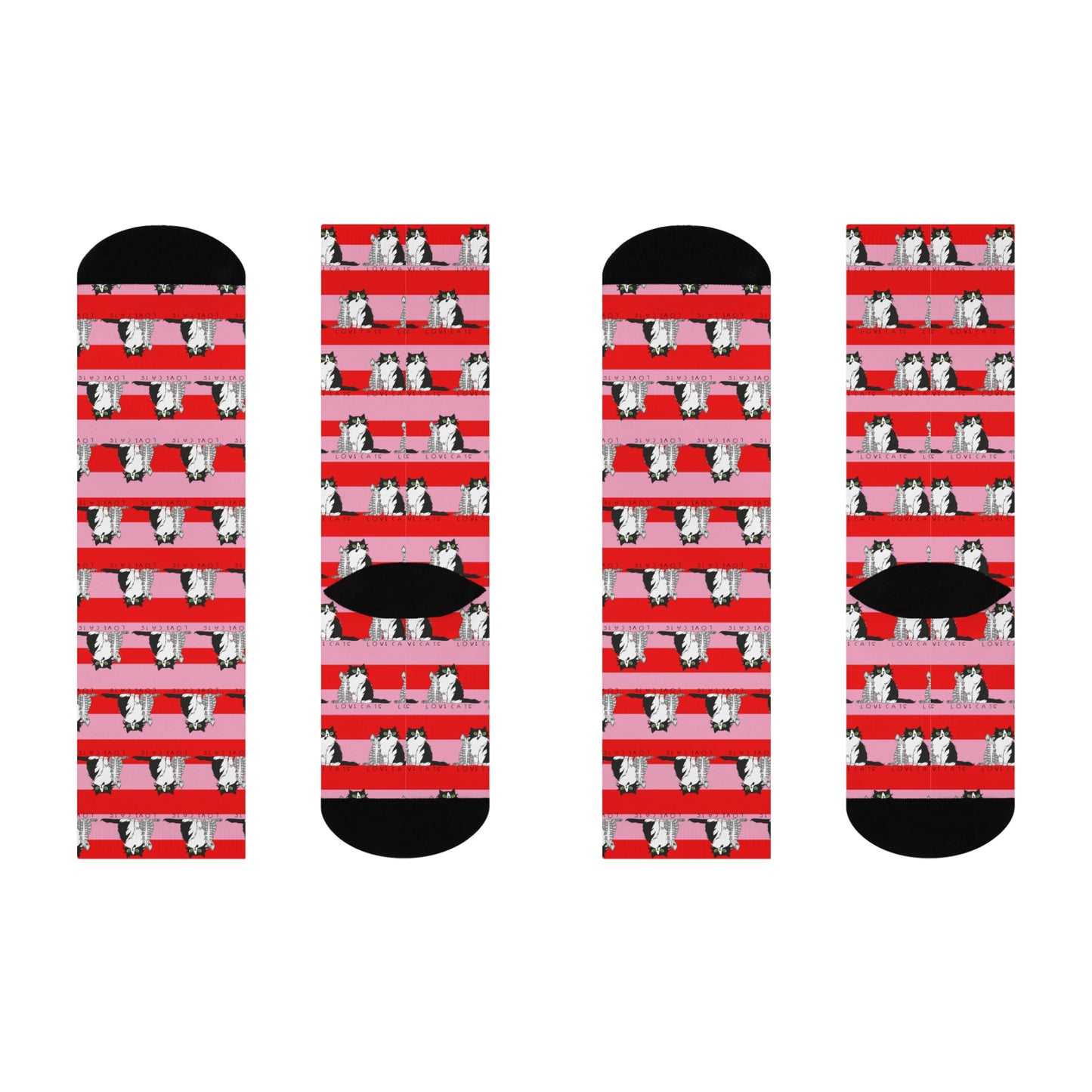 Love Cats Crew Socks